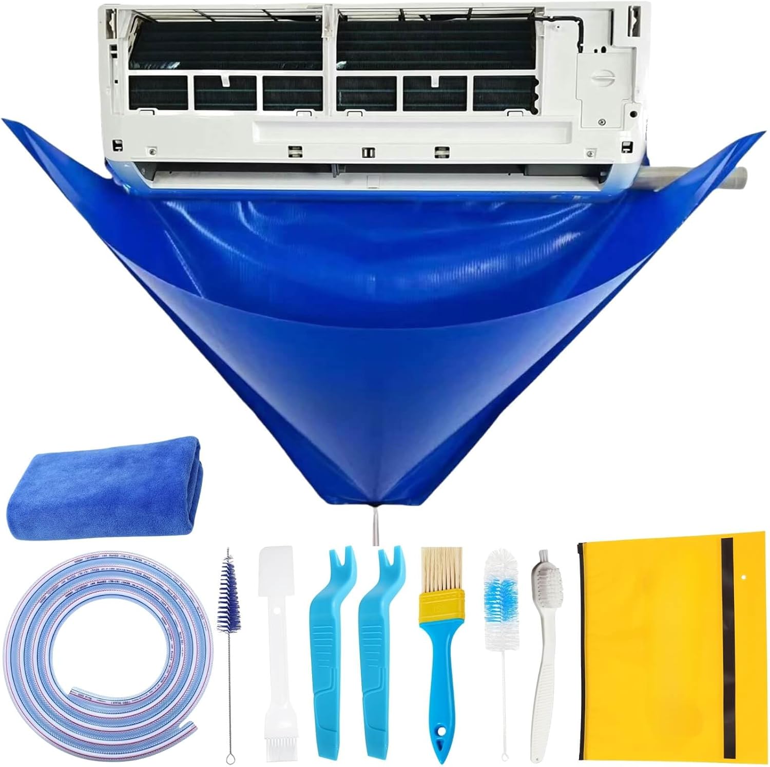 10Pcs Mini Split Cleaning Kit, Minisplit Cleaning Bag Air Conditioner Cleaning Cover for Mini Split 