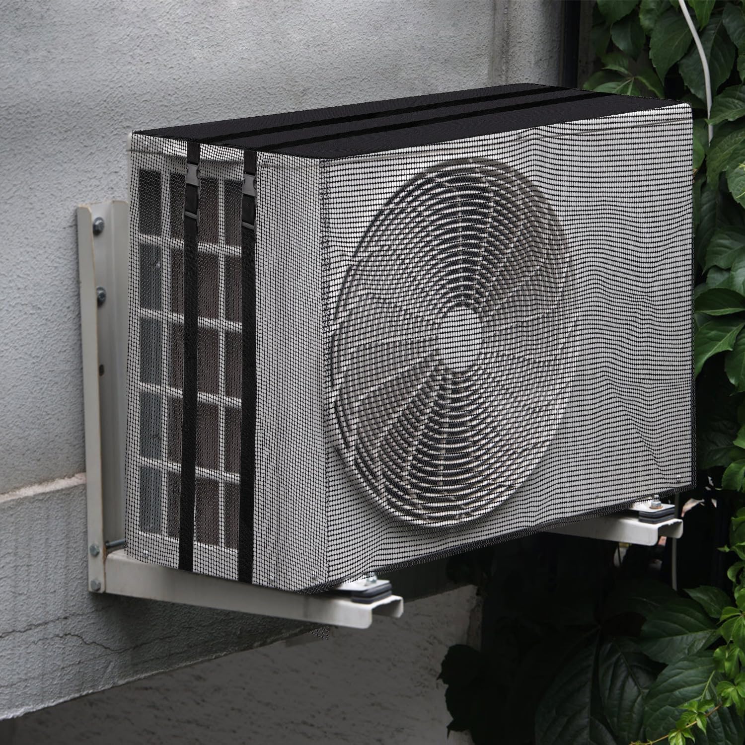 Window AC Outside Cover, 20.87x14.96x15.94 Inch Mesh Window Air Conditioner Cover Outside Dust-Proof