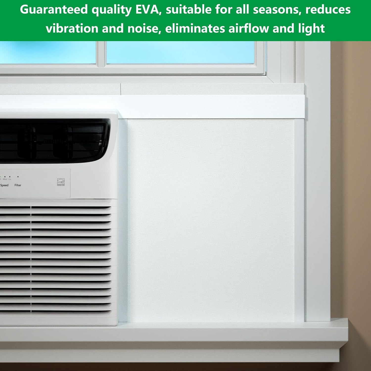 Window Air Conditioner,Side Insulated Foam Panel, Summer/Winter Heat and Draft Insulating,Full Surro