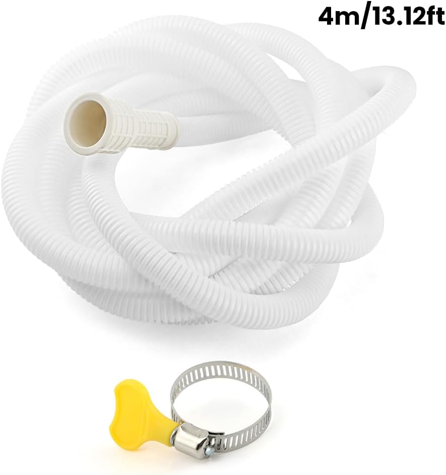 Air Conditioner Drain Hose Kit, with Cuttable Rubber Adapter & Connect Clamp Flexible Universal 